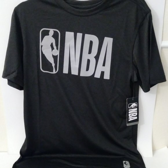 NBA Shirt Medium Grey Black - Picture 3 of 4